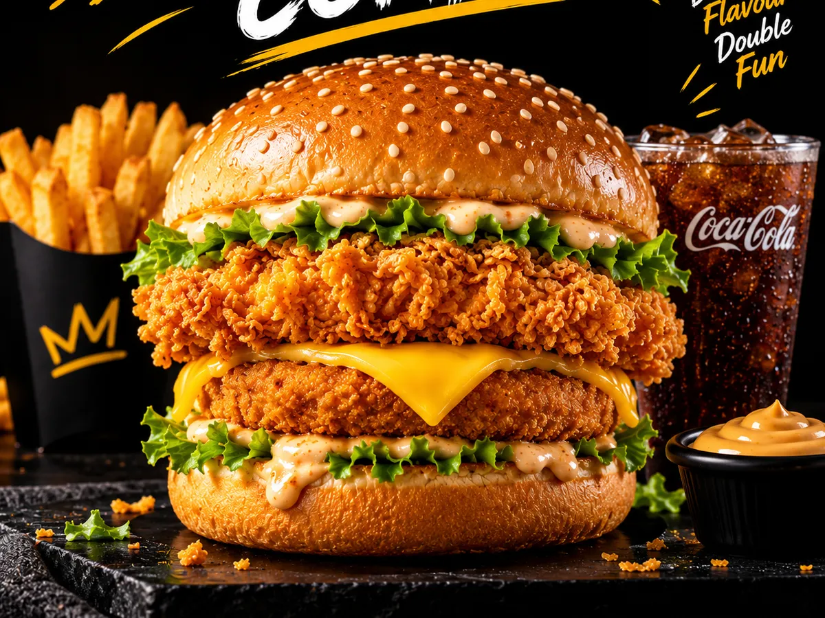 Zinger+ petti combo with cheez slice